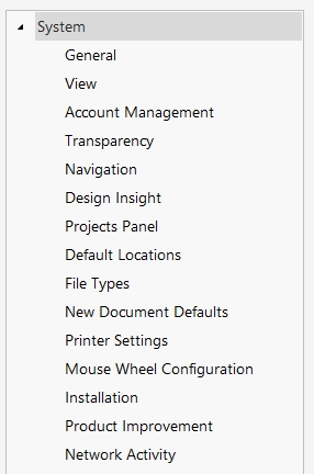 System - Preferences